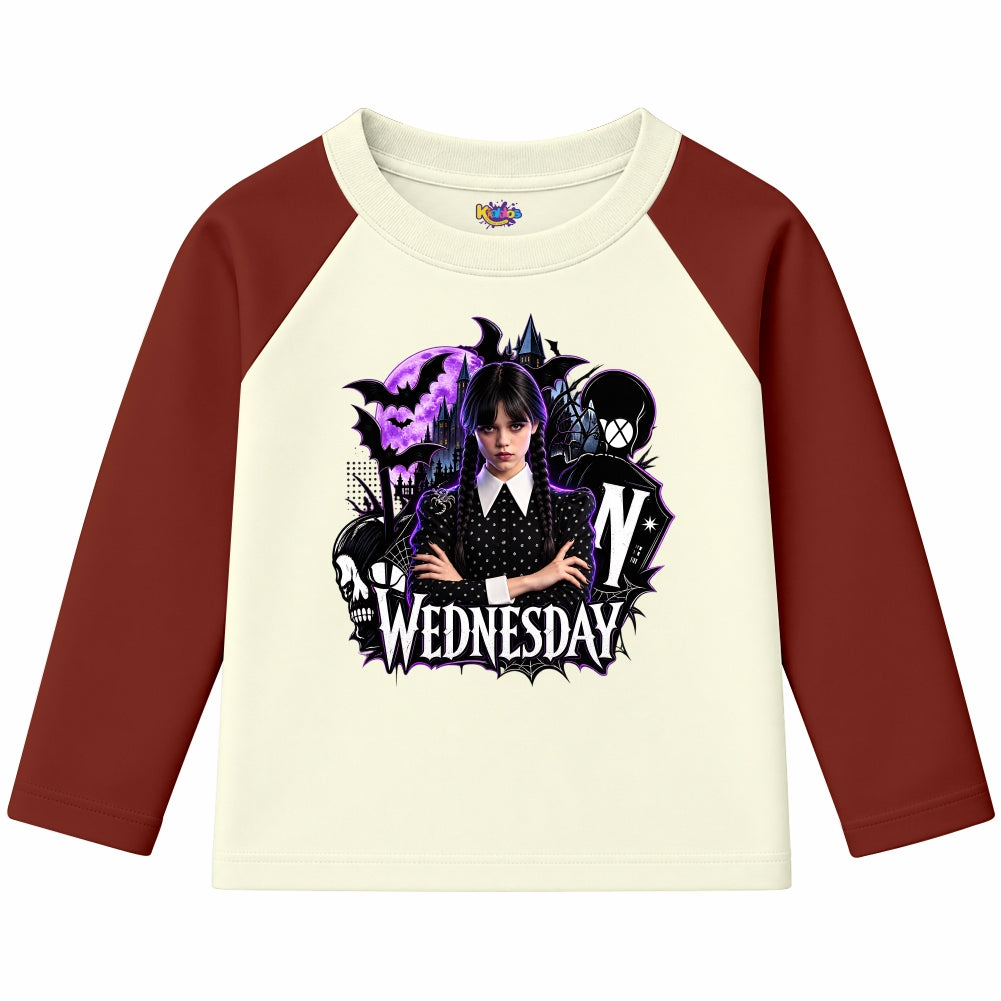 Wednesday Nevermore Academy Gothic (Ragnal Sleeve Shirt)
