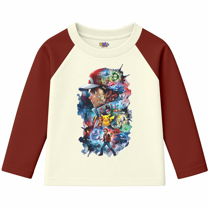 Ash Pokemon (Ragnal Sleeve Shirt)