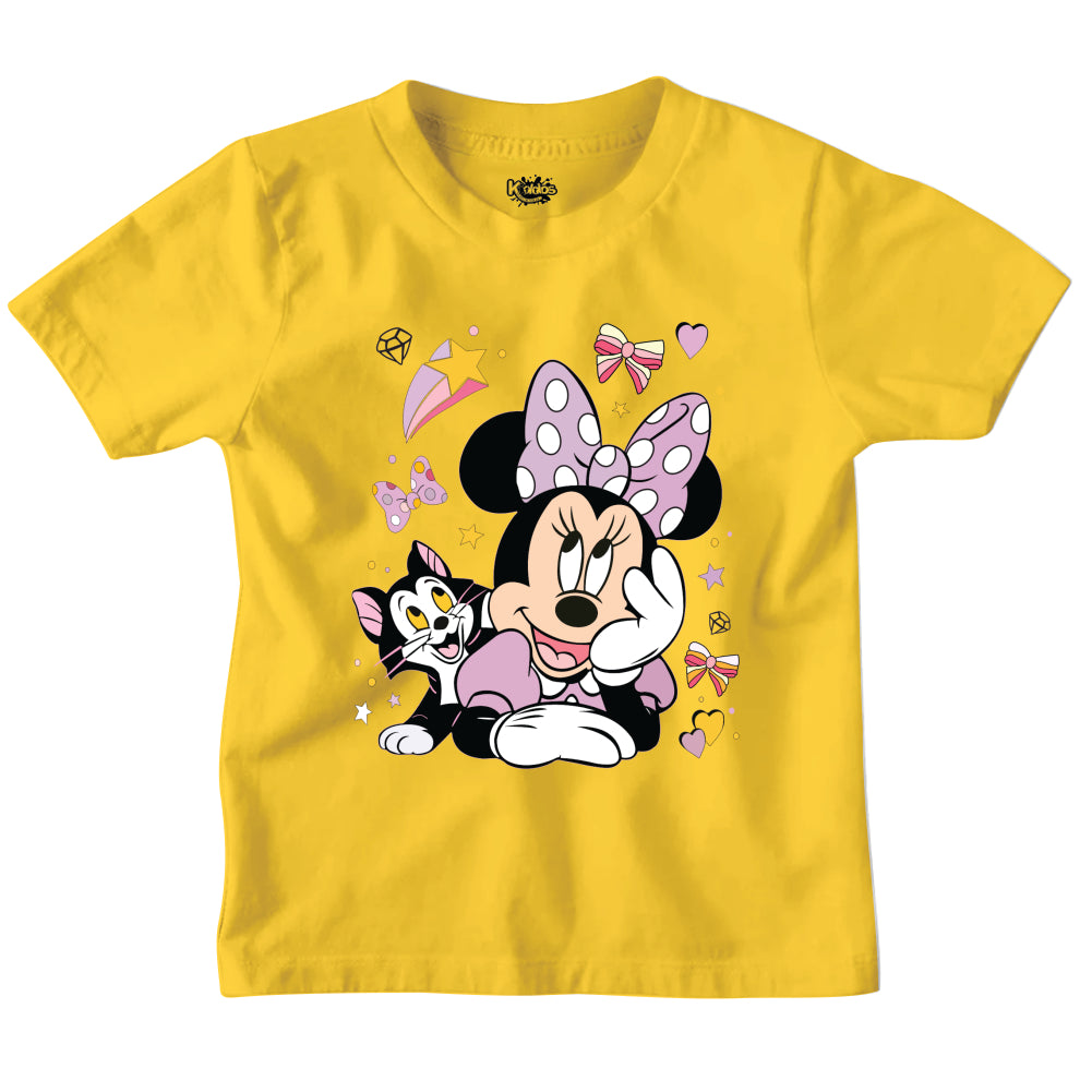 MINNIE MOUSE WITH CAT T-SHIRT
