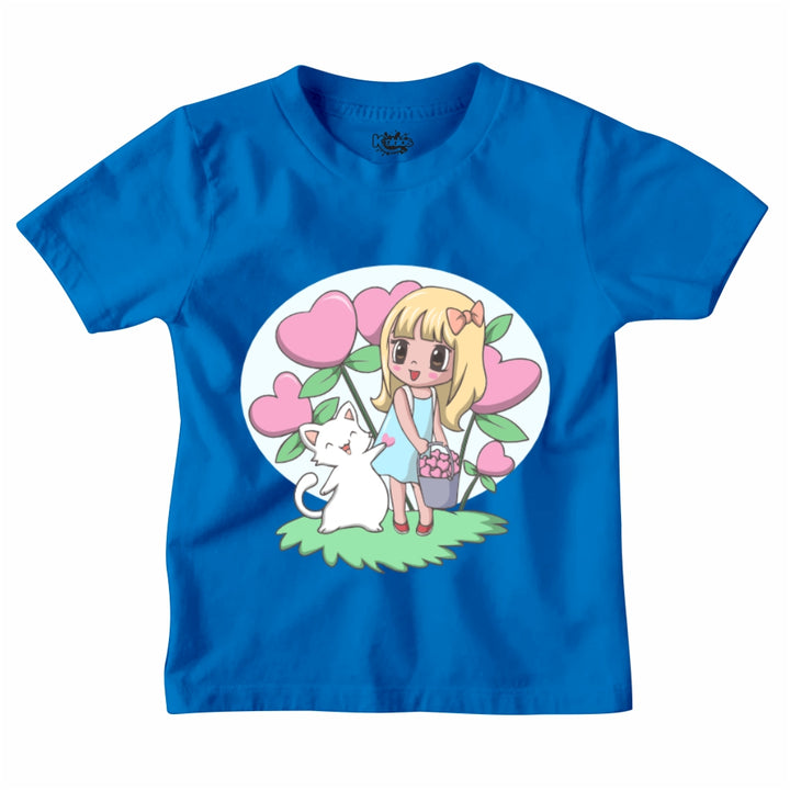 GIRL CARRYING HEART T-SHIRT
