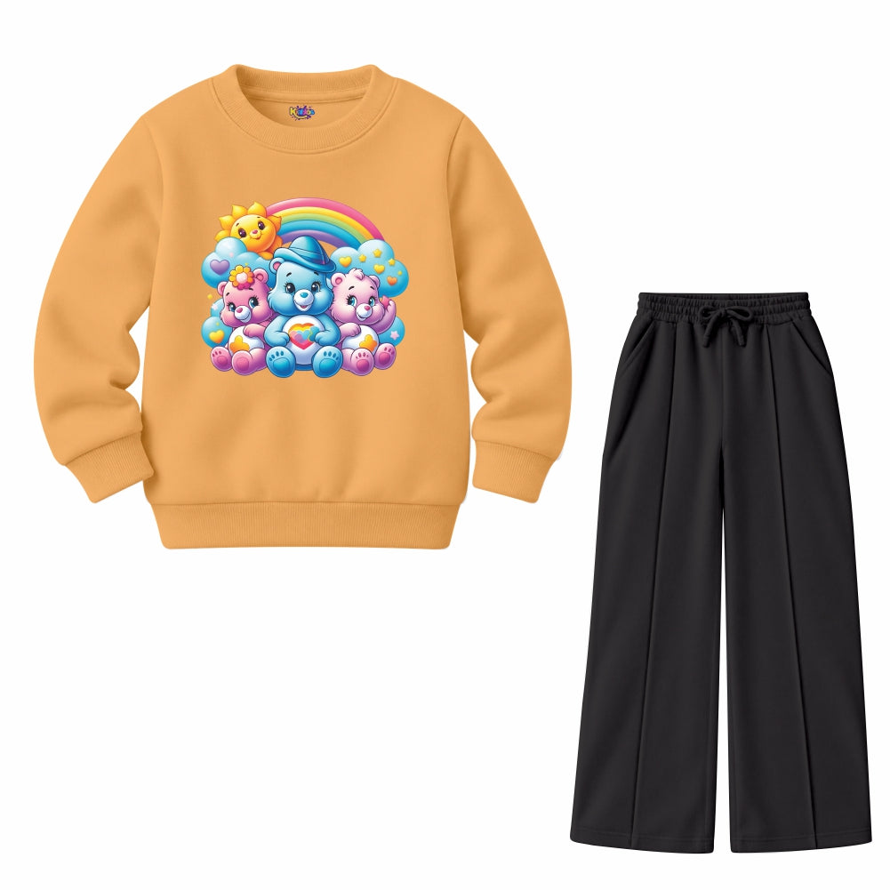 Girls Rainbow Bears (Fleece Pair)