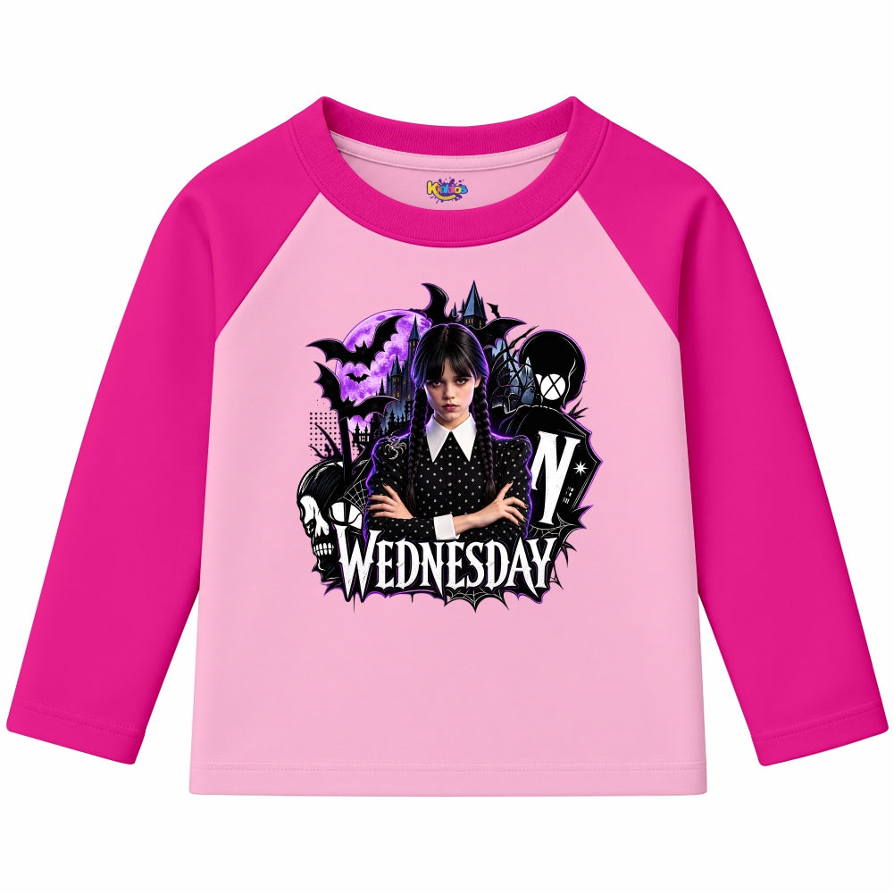 Wednesday Nevermore Academy Gothic (Ragnal Sleeve Shirt)