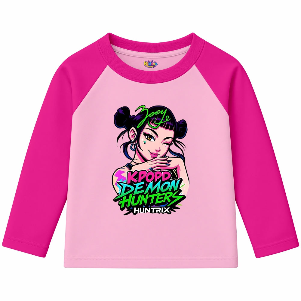 Zoey KPOP Demon Hunters (Ragnal Sleeve Shirt)