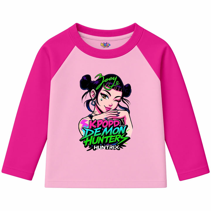 Zoey KPOP Demon Hunters (Ragnal Sleeve Shirt)