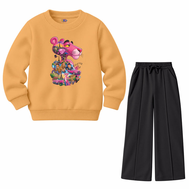 The Pink Panther with Paris diamond(Fleece Pair)