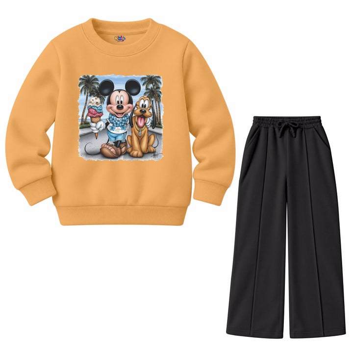 Mickey & Pluto Beach (Fleece Pair)