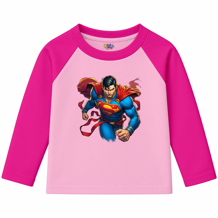 Superman Man of Steel (Ragnal Sleeve Shirt)