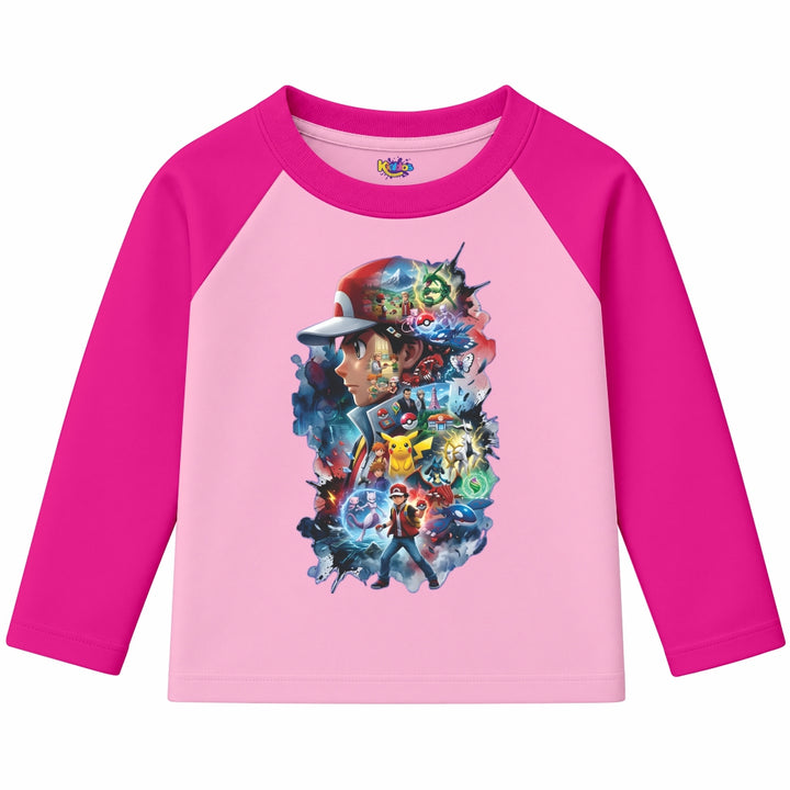 Ash Pokemon (Ragnal Sleeve Shirt)