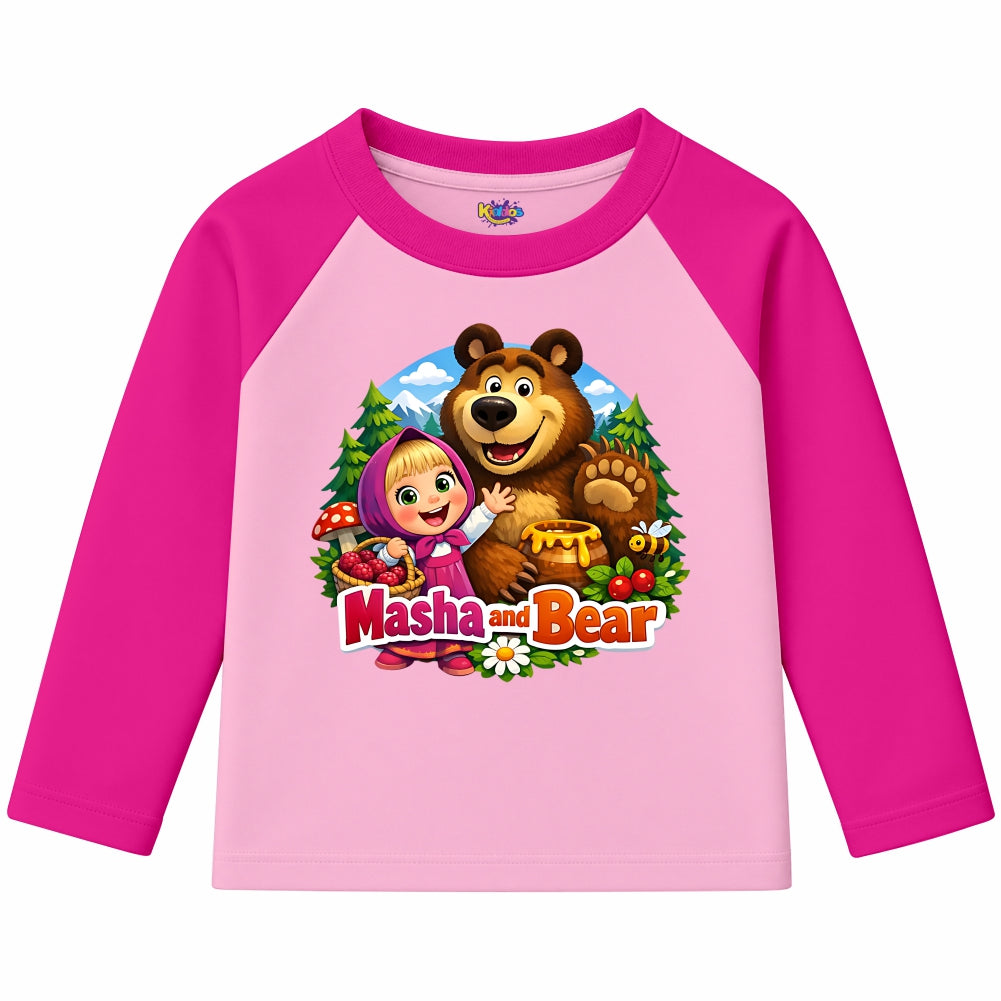 Masha and Bear (Ragnal Sleeve Shirt)