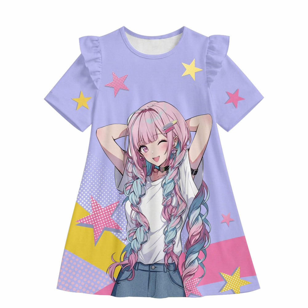 Long Length Shirt For Girls Digital Print