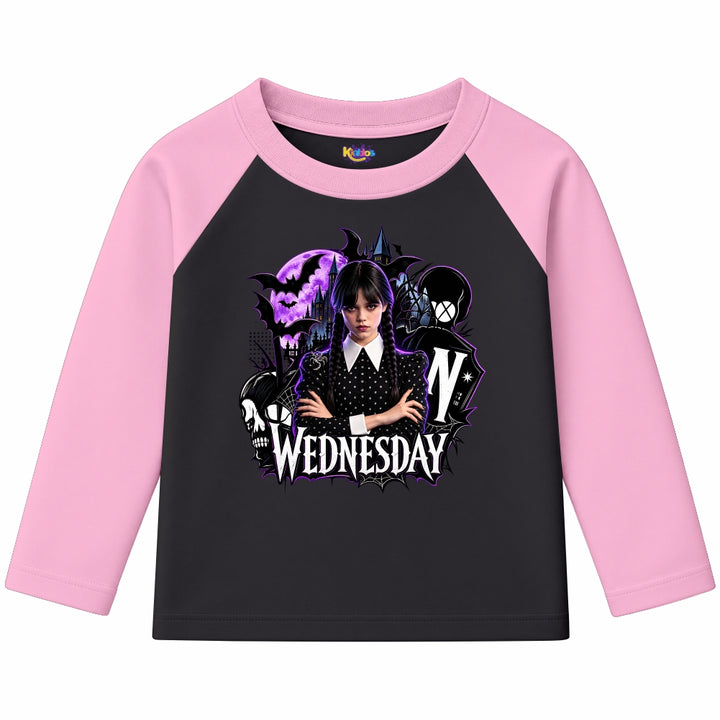 Wednesday Nevermore Academy Gothic (Ragnal Sleeve Shirt)
