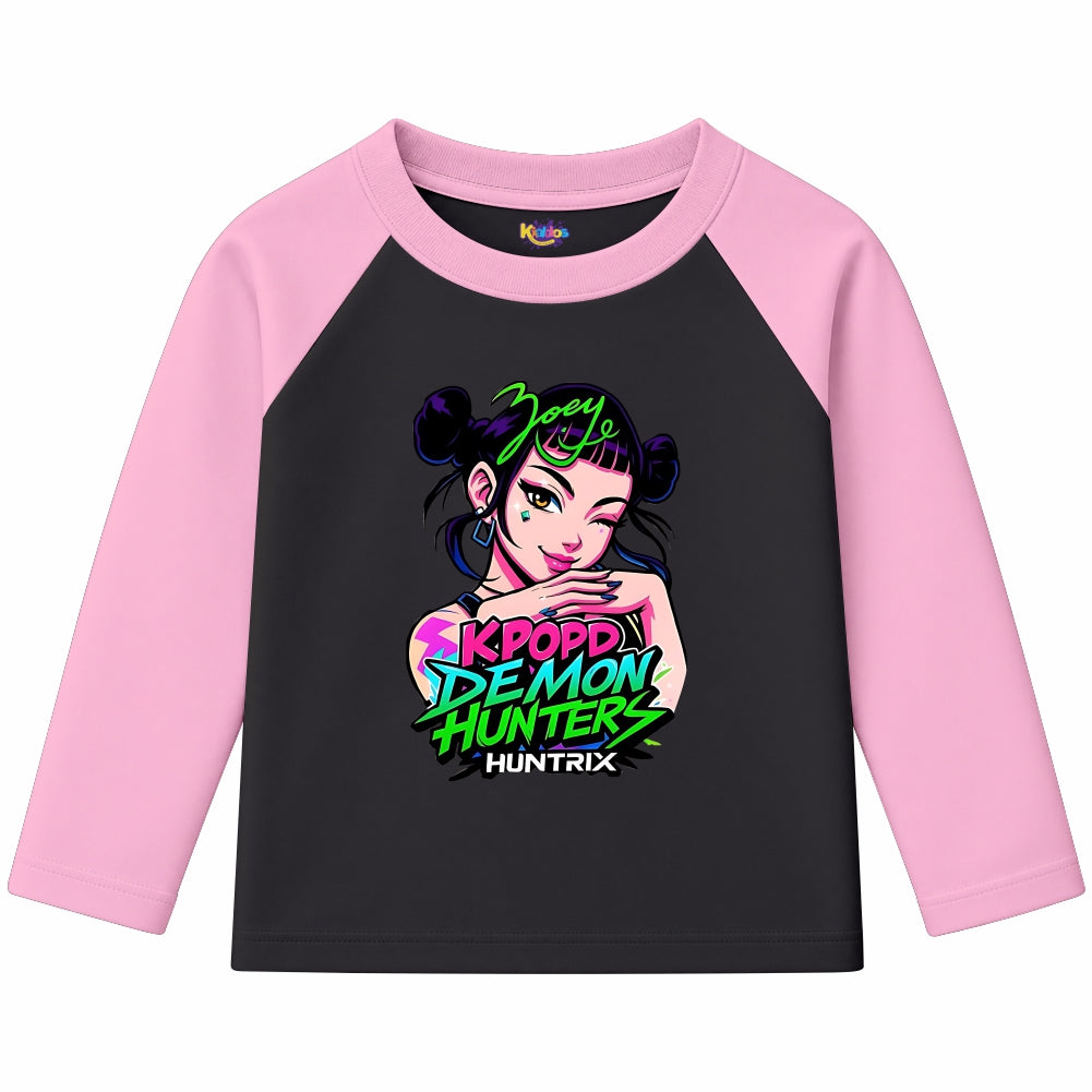 Zoey KPOP Demon Hunters (Ragnal Sleeve Shirt)
