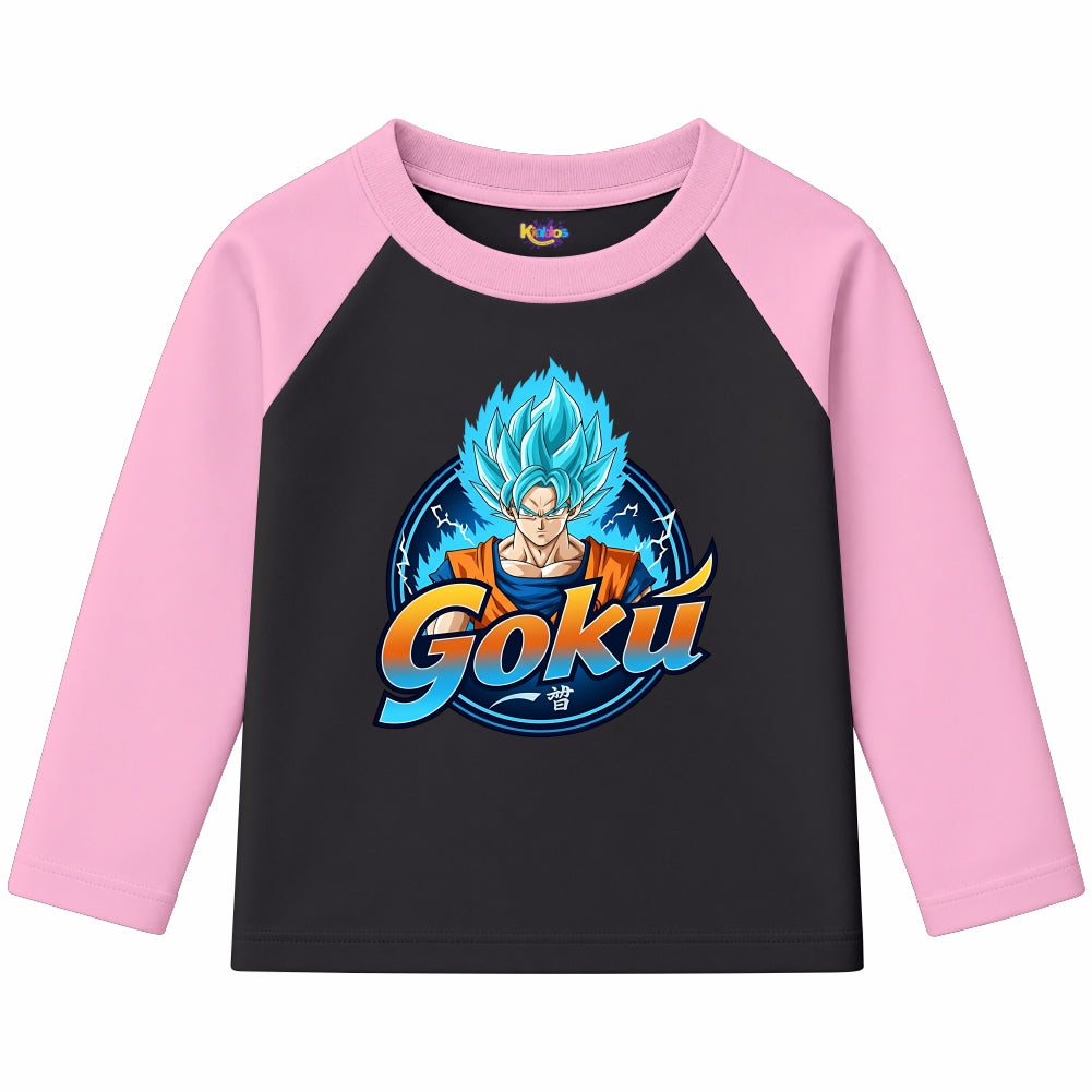 Goku Super Saiyan Blue (Ragnal Sleeve Shirt) (Copy)