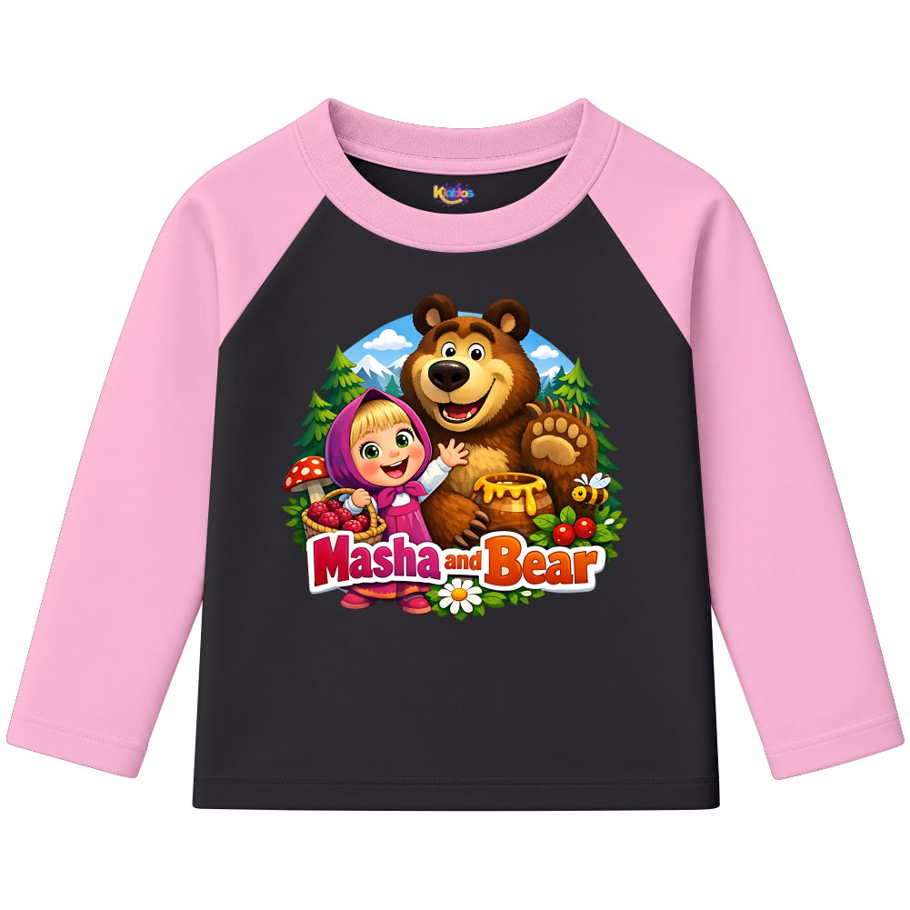 Masha and Bear (Ragnal Sleeve Shirt)