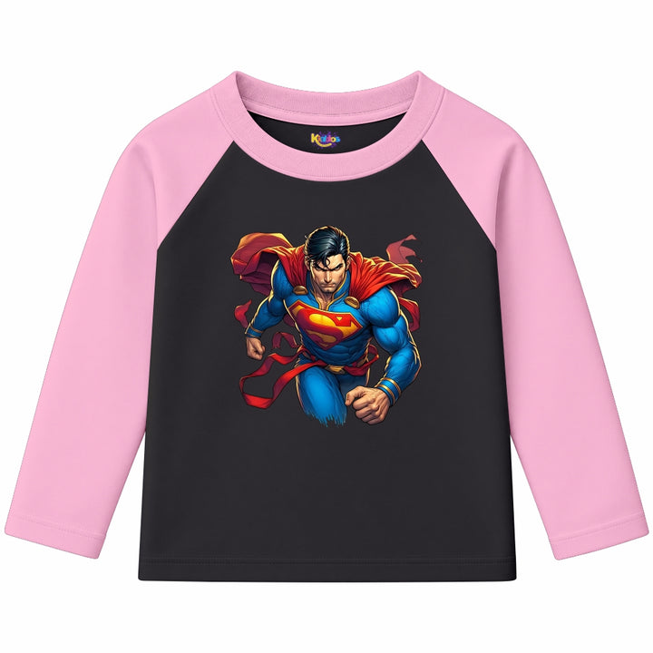 Superman Man of Steel (Ragnal Sleeve Shirt)