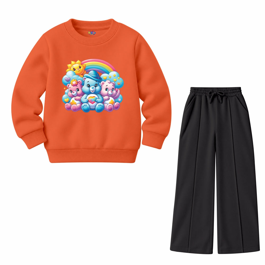 Girls Rainbow Bears (Fleece Pair)
