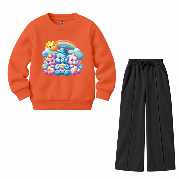 Girls Rainbow Bears (Fleece Pair)
