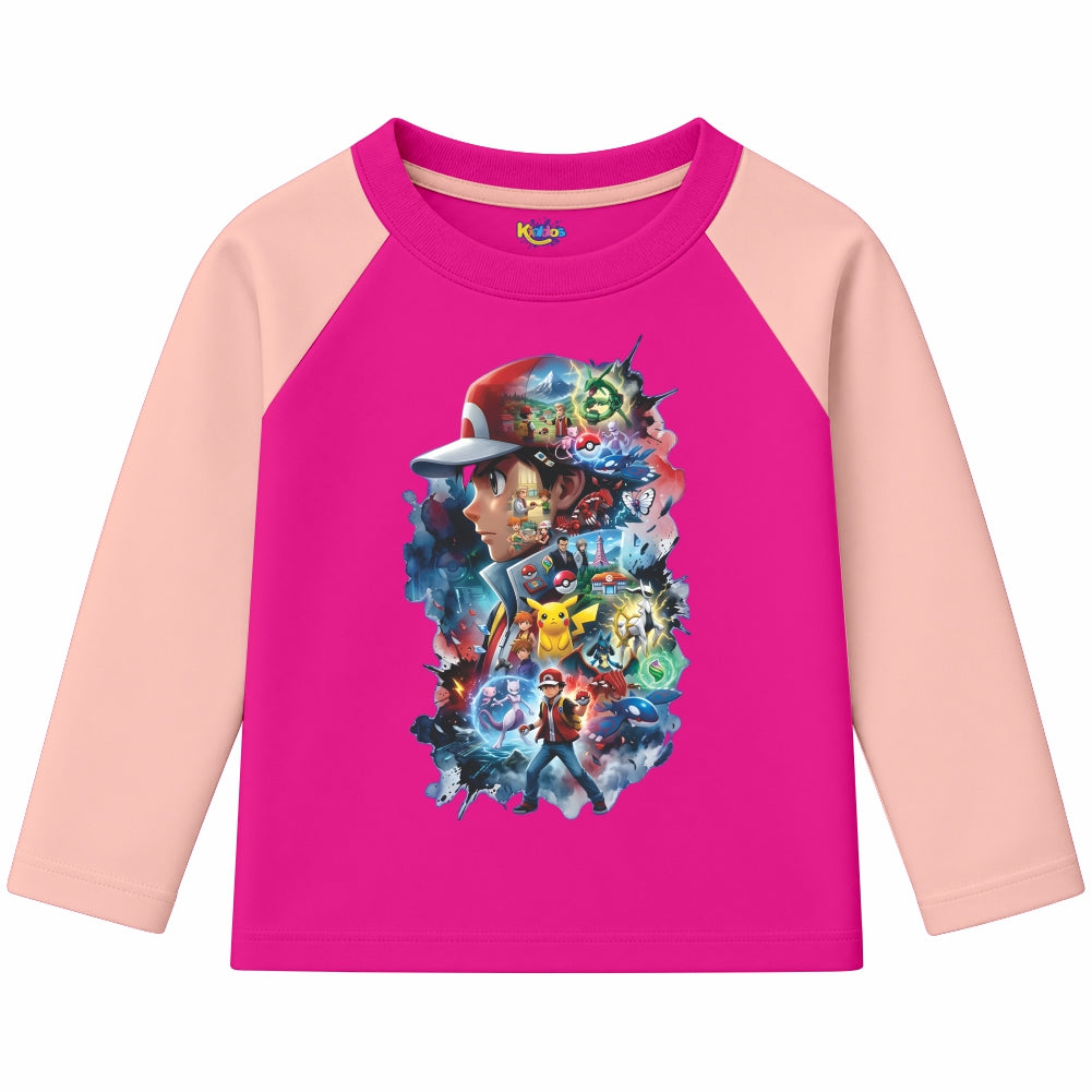 Ash Pokemon (Ragnal Sleeve Shirt)