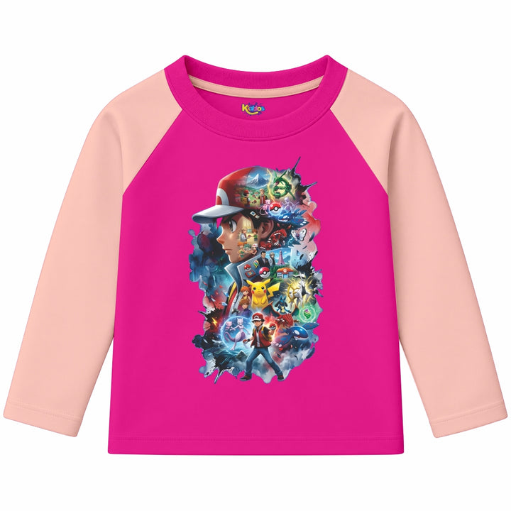 Ash Pokemon (Ragnal Sleeve Shirt)