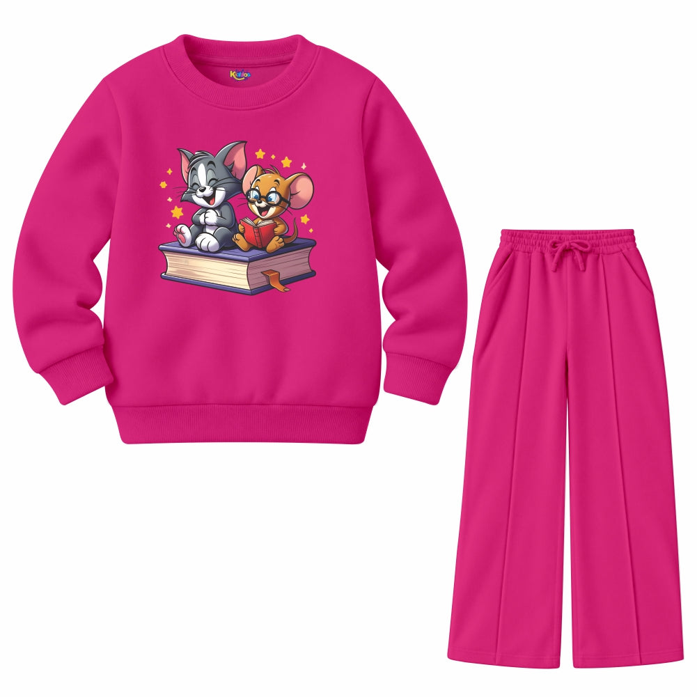 Tom & Jerry Friends Reading Book (Fleece Pair)