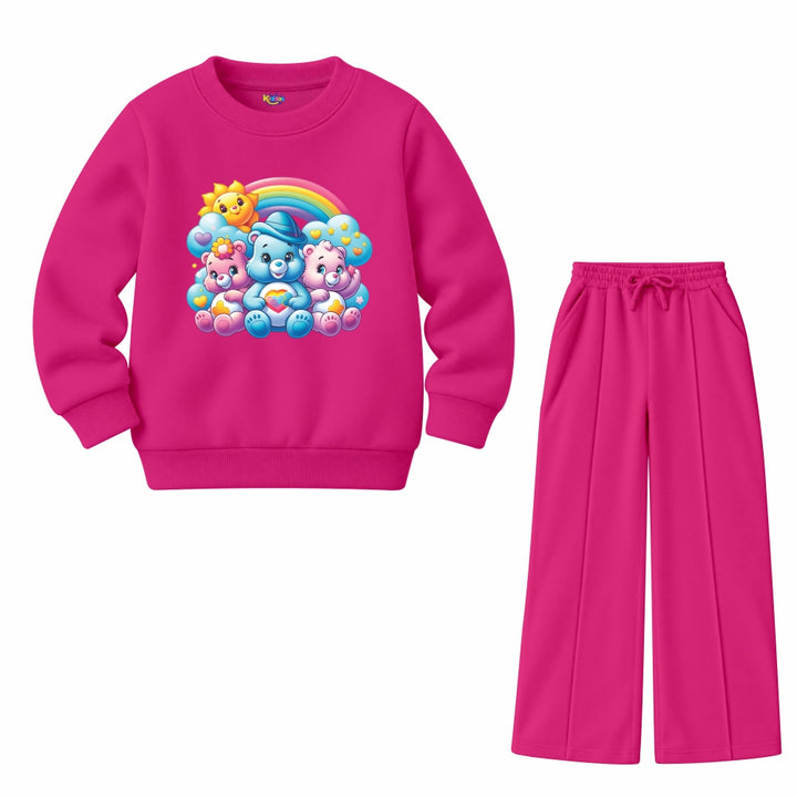 Girls Rainbow Bears (Fleece Pair)