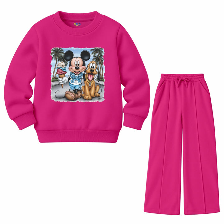 Mickey & Pluto Beach (Fleece Pair)