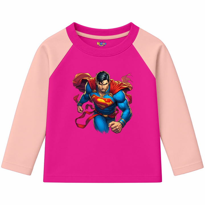 Superman Man of Steel (Ragnal Sleeve Shirt)