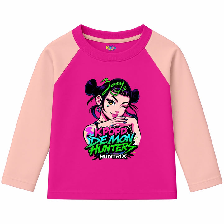 Zoey KPOP Demon Hunters (Ragnal Sleeve Shirt)