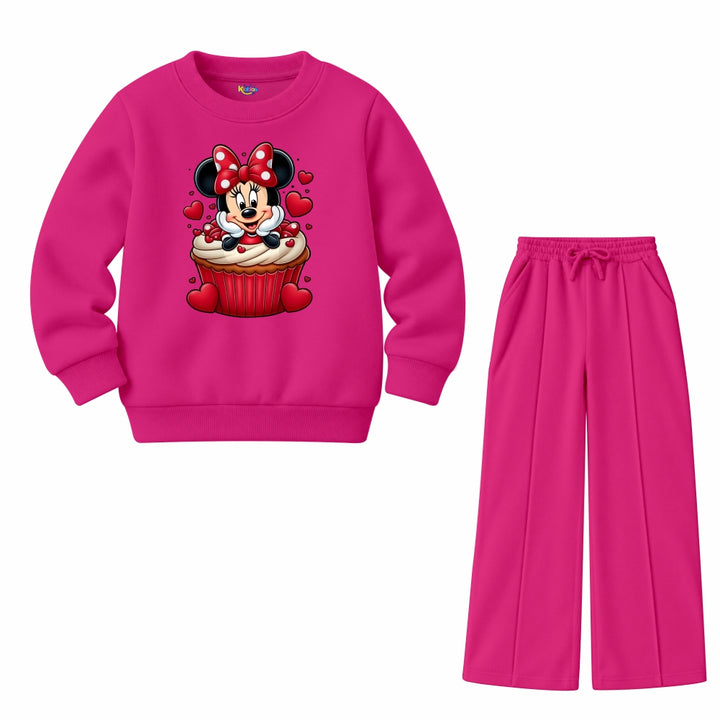 Mickey Heart Cup Cake (Fleece Pair)