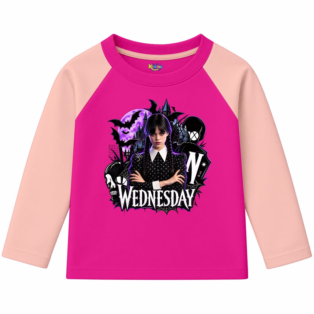 Wednesday Nevermore Academy Gothic (Ragnal Sleeve Shirt)