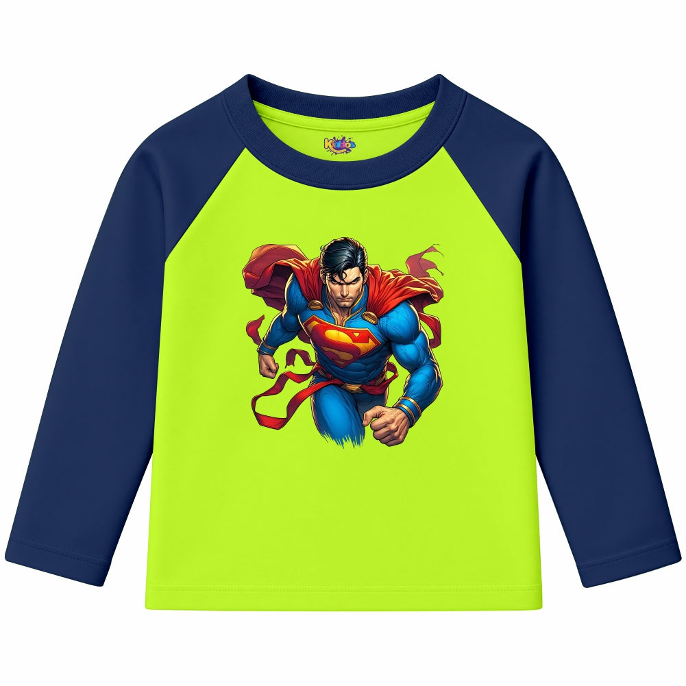 Superman Man of Steel (Ragnal Sleeve Shirt)