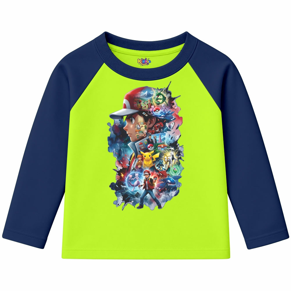 Ash Pokemon (Ragnal Sleeve Shirt)