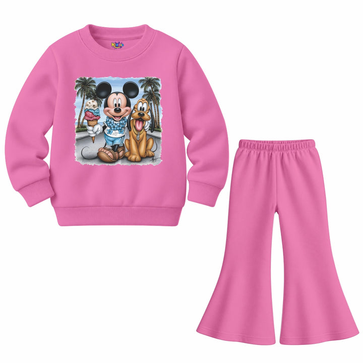 Mickey & Pluto Beach (Fleece Pair)