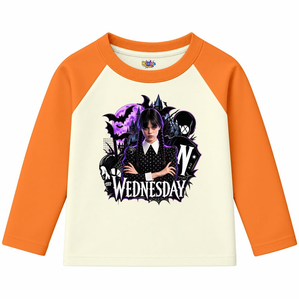 Wednesday Nevermore Academy Gothic (Ragnal Sleeve Shirt)
