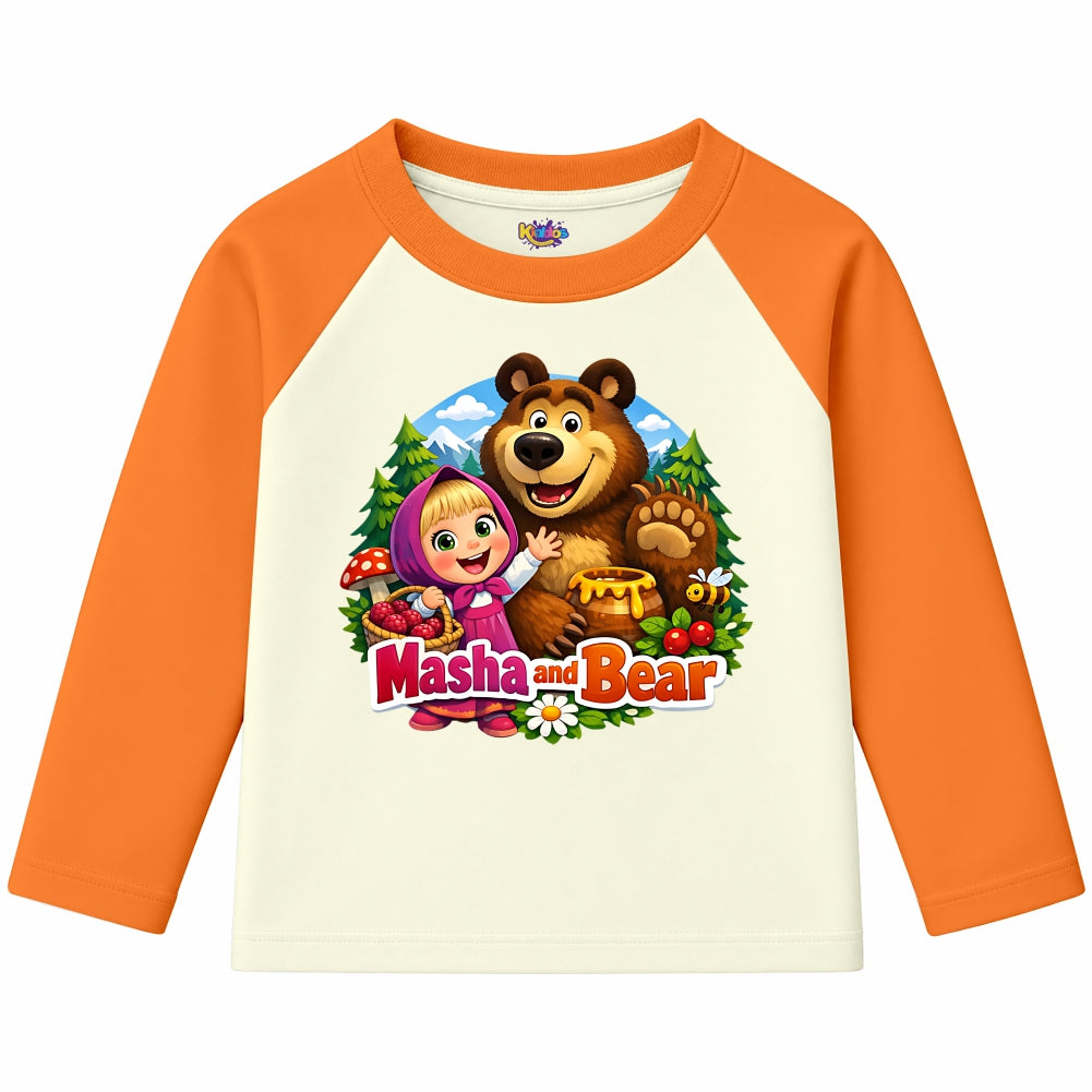 Masha and Bear (Ragnal Sleeve Shirt)