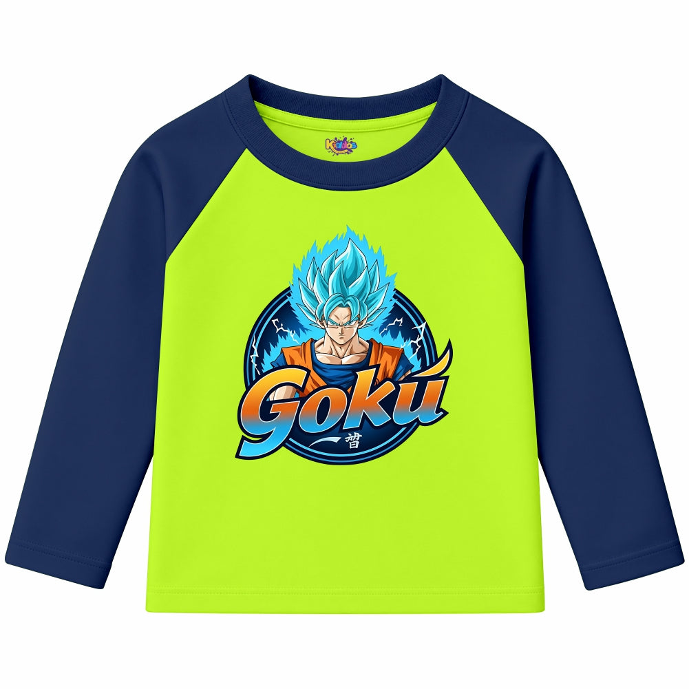 Goku Super Saiyan Blue (Ragnal Sleeve Shirt) (Copy)