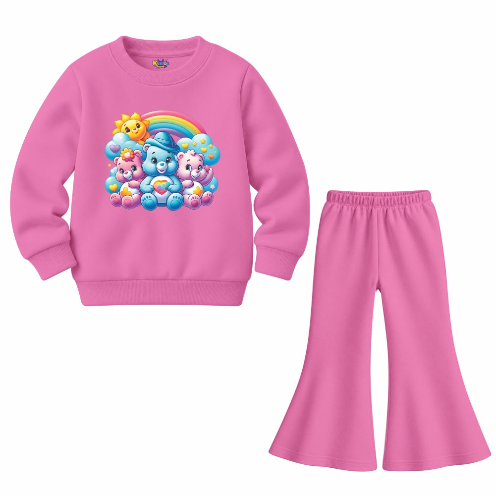 Girls Rainbow Bears (Fleece Pair)