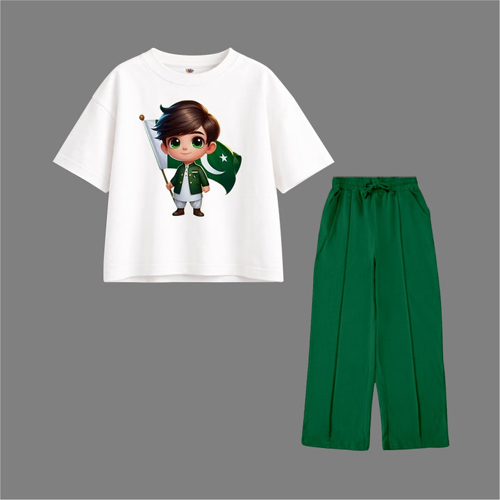 14 AUGUST BOY WITH FLAG Oversized Tracksuit