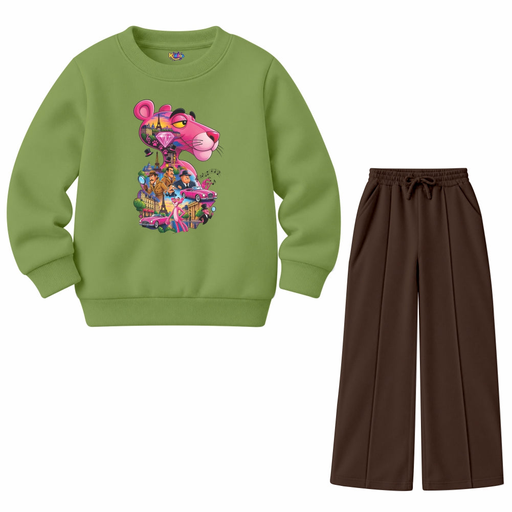 The Pink Panther with Paris diamond(Fleece Pair)
