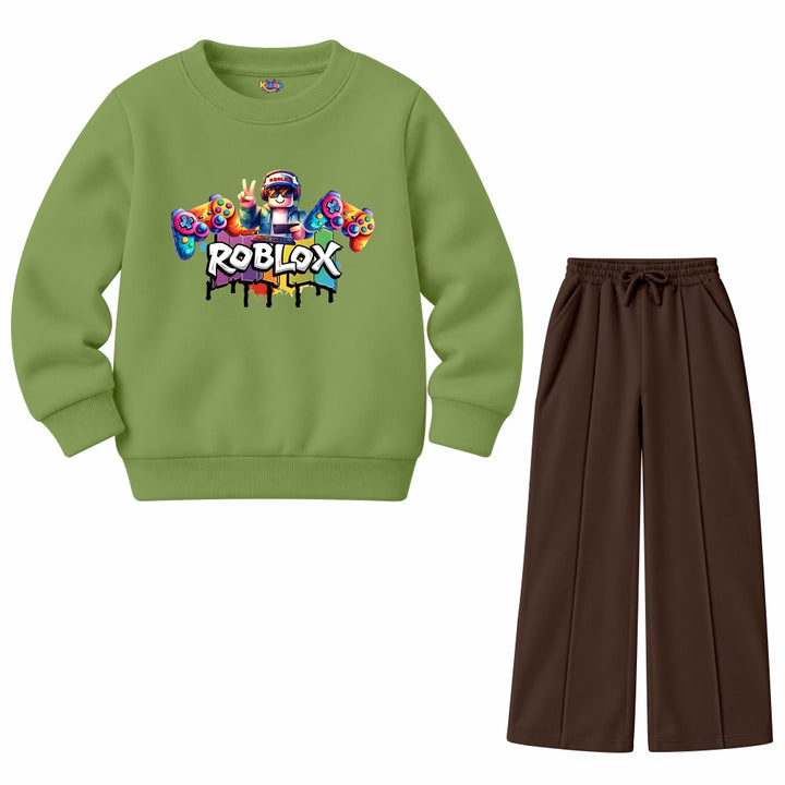 Roblox Noob with Game Controllers (Fleece Pair)