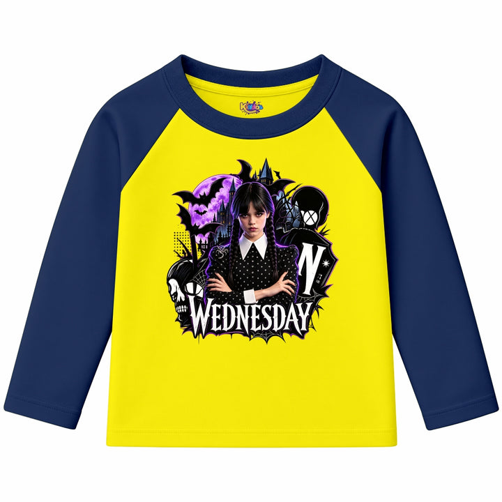 Wednesday Nevermore Academy Gothic (Ragnal Sleeve Shirt)