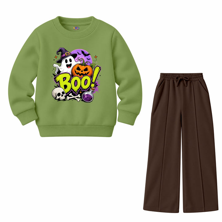 Boo Ghost Halloween (Fleece Pair)