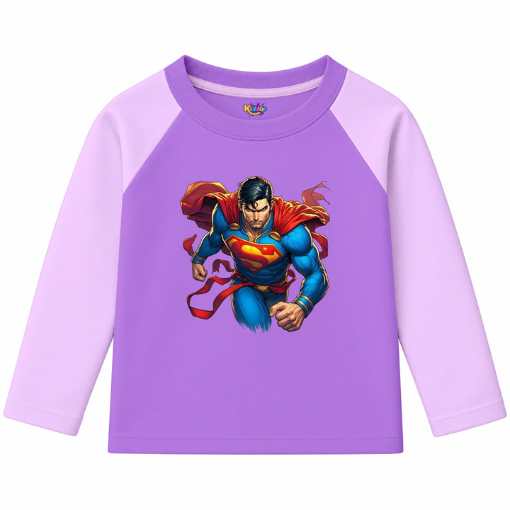 Superman Man of Steel (Ragnal Sleeve Shirt)