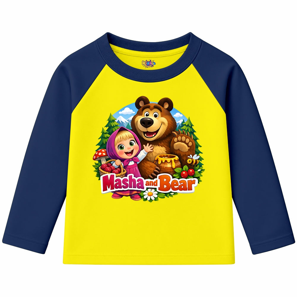 Masha and Bear (Ragnal Sleeve Shirt)