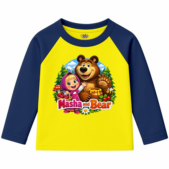 Masha and Bear (Ragnal Sleeve Shirt)