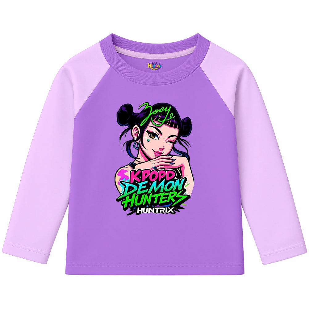 Zoey KPOP Demon Hunters (Ragnal Sleeve Shirt)
