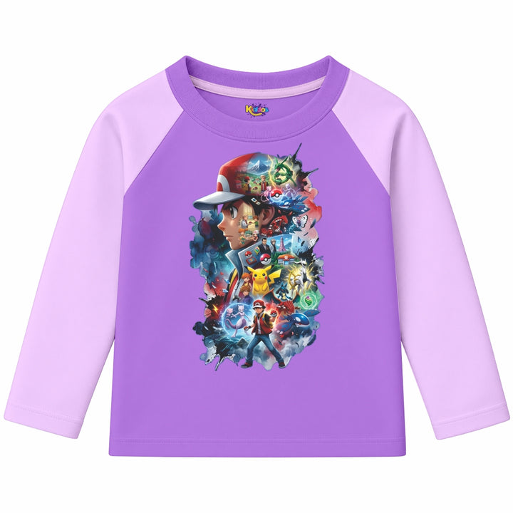 Ash Pokemon (Ragnal Sleeve Shirt)
