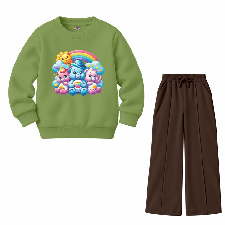 Girls Rainbow Bears (Fleece Pair)