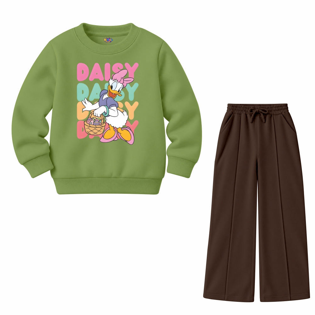 Daisy Little Girls Retro Duck (Fleece Pair)