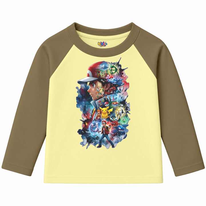 Ash Pokemon (Ragnal Sleeve Shirt)